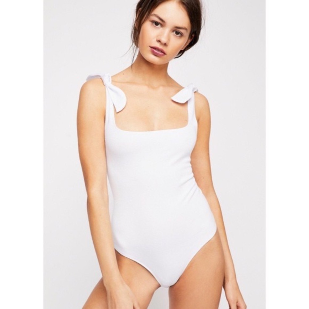 Free People Tie Shoulder Bodysuit